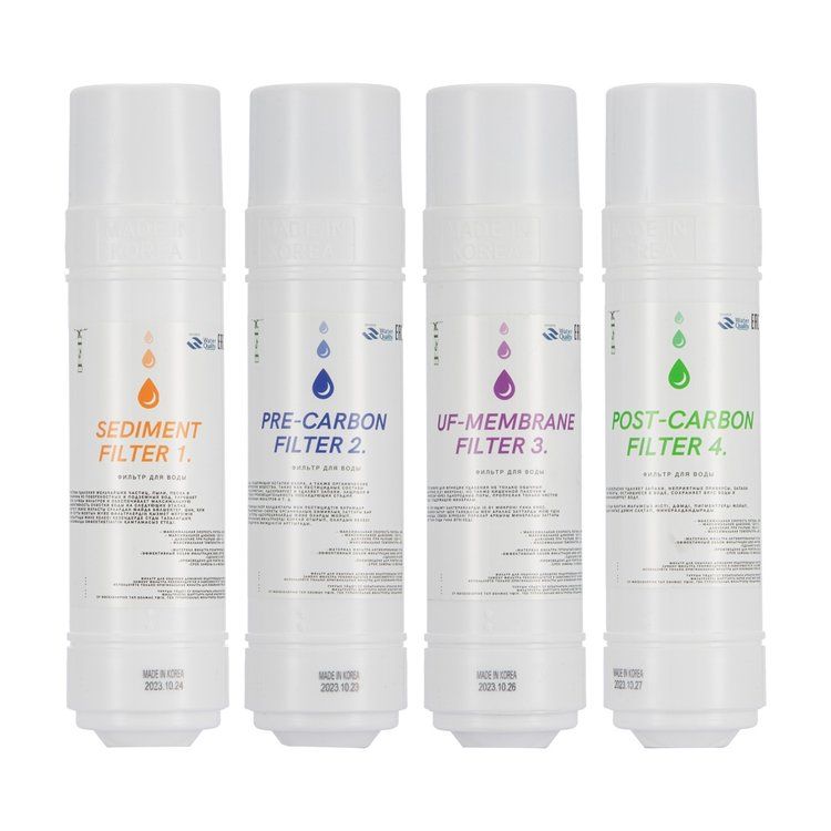 Полный набор картриджей для пурифайера Shinwoo SW-070 – 4 ступени очистки, fontany.kz